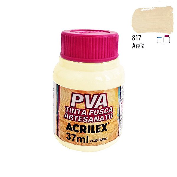 Tinta PVA Fosca 817 Areia 37 ml Acrilex