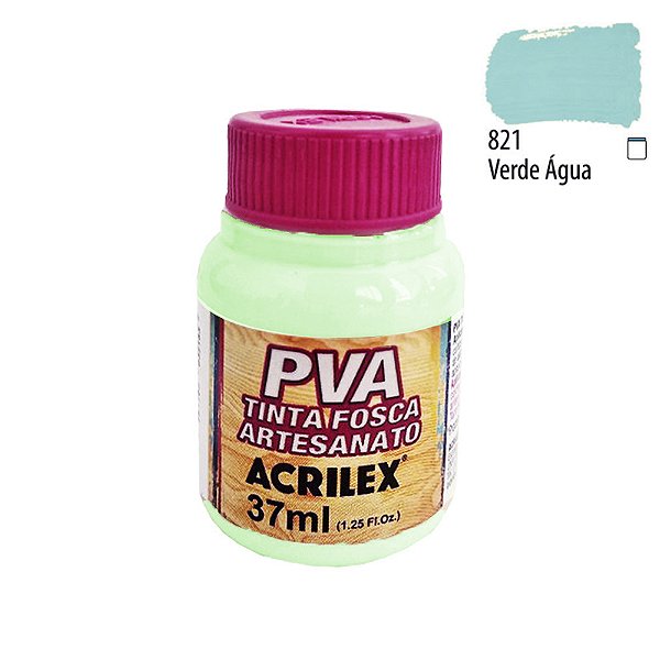 Tinta PVA Fosca 821 Verde Água 37 ml Acrilex