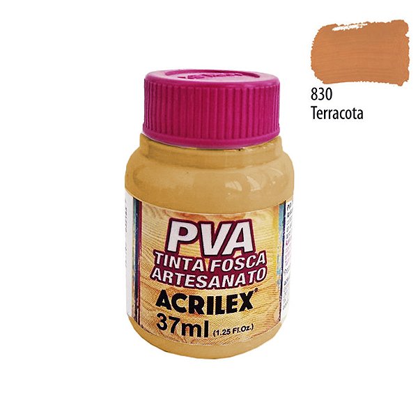 Tinta PVA Fosca 830 Terracota 37 ml Acrilex