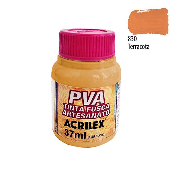 Tinta PVA Fosca 830 Terracota 37 ml Acrilex