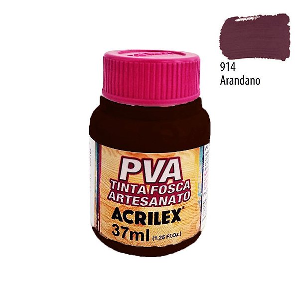 Tinta PVA Fosca 914 Arandano 37 ml Acrilex