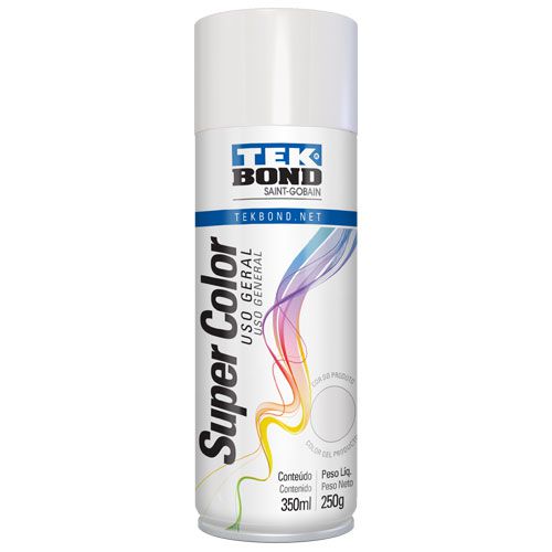 Tinta Spray Gelo 350 ml 250 g Uso Geral Super Color TekBond