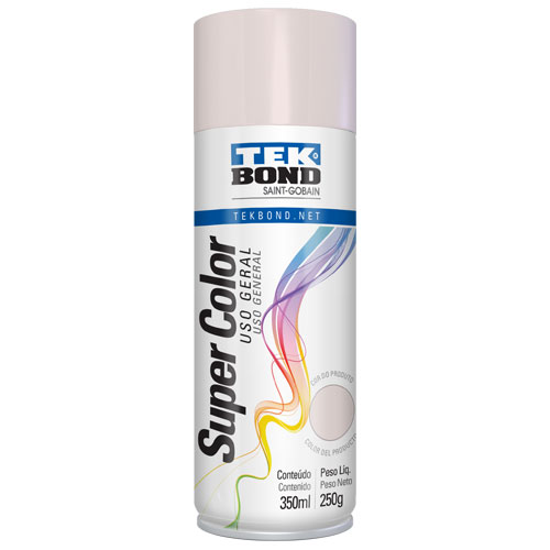 Tinta Spray Rosa 350 ml 250 g Uso Geral Super Color TekBond