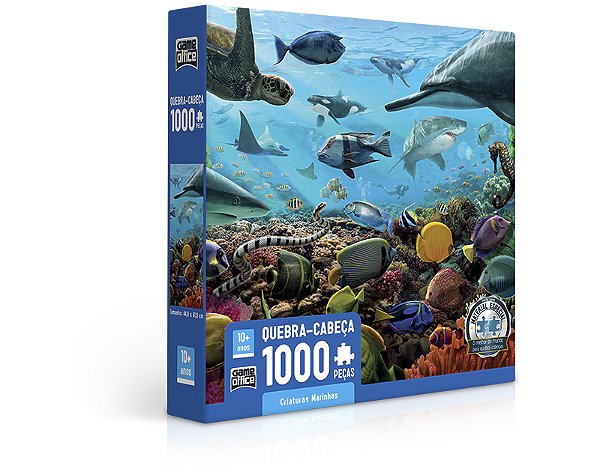 Quebra-Cabeça Criaturas Marinhas 1000 Peças Toyster Ref: 2721