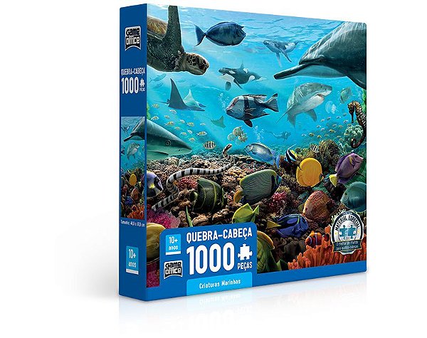 Quebra-Cabeça Criaturas Marinhas 1000 Peças Toyster Ref: 2721