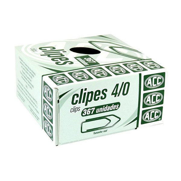 Clipes 4/0 ACC 500 g com 367 Unidades Ref: 9.11.12.15-3