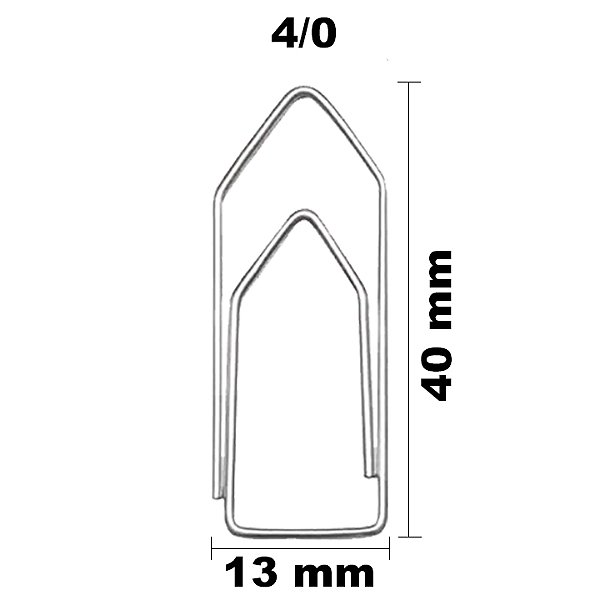 Clipes 4/0 ACC 500g 367 Unidades Ref: 9.11.12.15-3