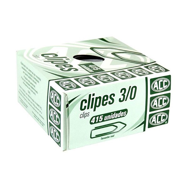 Clipes 3/0 ACC 500g 415 Unidades Ref: 9.11.12.16-9