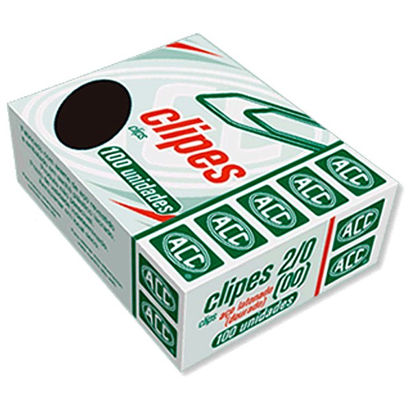 Clipes 2/0 (00) ACC com 100 unidades Dourado Ref: 9.13.21.17-2