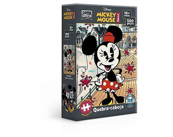 Quebra-Cabeça Nano Minnie Mouse 500 Peças Toyster Ref: 2724