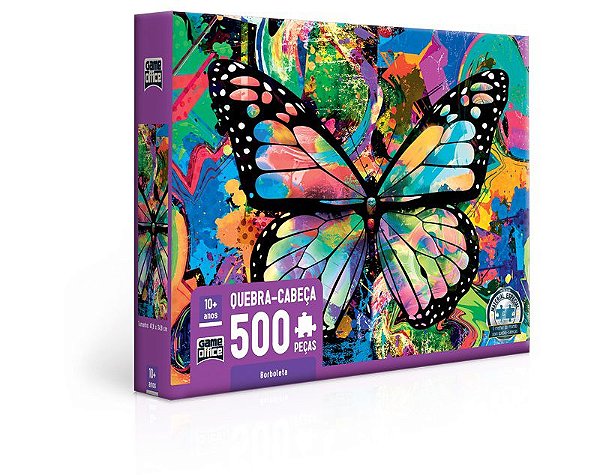Quebra-Cabeça Borboleta com 500 Peças Toyster Ref: 2841