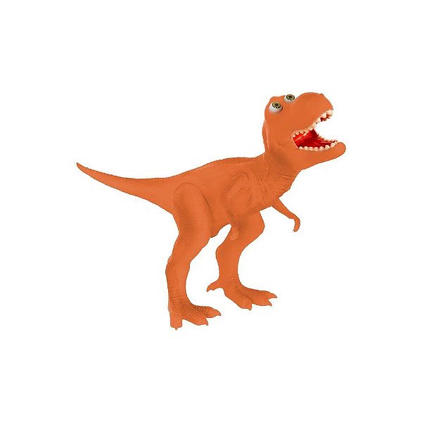 Brinquedo Dino World T-Rex Laranja Cotiplás Ref: 2223