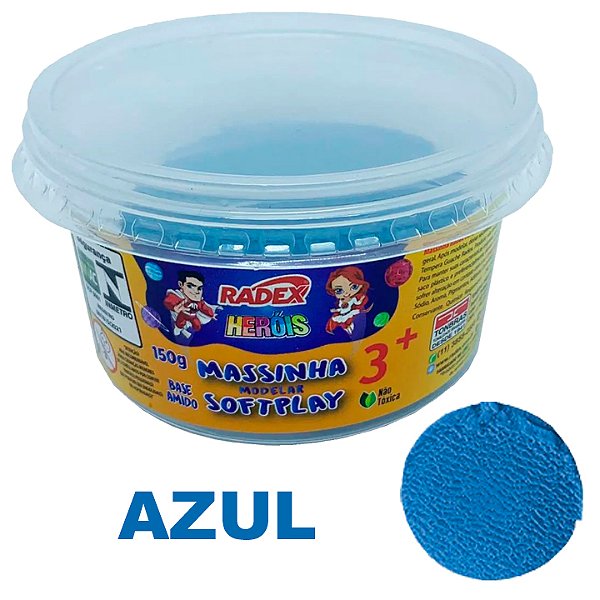 Massa de Modelar Radex Softplay 8235 - Azul150 g Ref: 9694