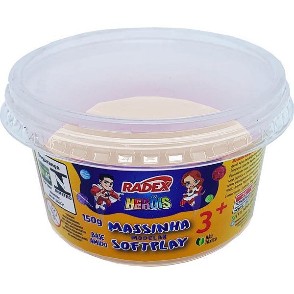 Massa de Modelar Radex Softplay 9695 - Branca 150 g Ref: 9766