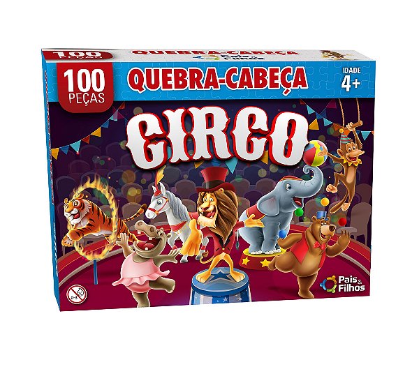 Quebra-Cabeça O Circo 100 Peças Pais e Filhos Ref: 2873
