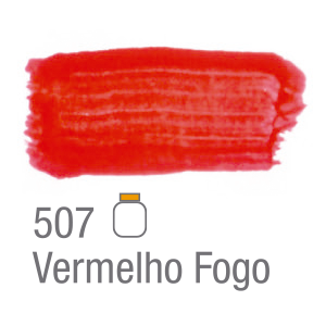 Tinta Guache Acrilex Abelhinha 507-Vermelho Fogo 500ml Ref: 02050