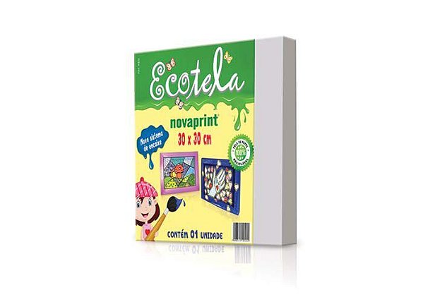 Tela de Pintura Ecotela 30 x 30 cm Novaprint