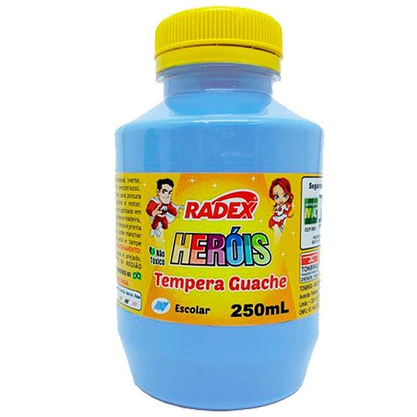 Tinta Guache Radex 250 ml Azul Claro Ref: 8353