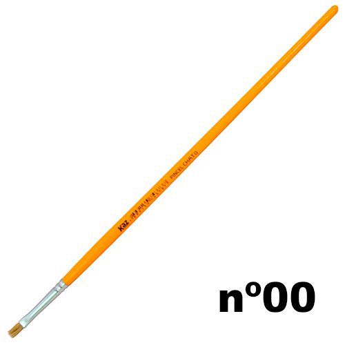 Pincel 815 - 00 Chato Cerda Natural Kaz
