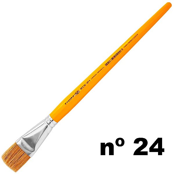 Pincel 815 - 24 Chato Cerda Natural Tigre