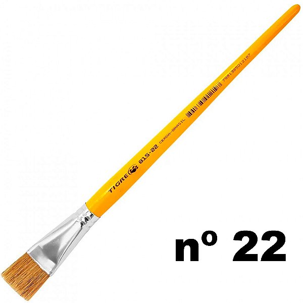 Pincel 815 - 22 Chato Cerda Natural Tigre