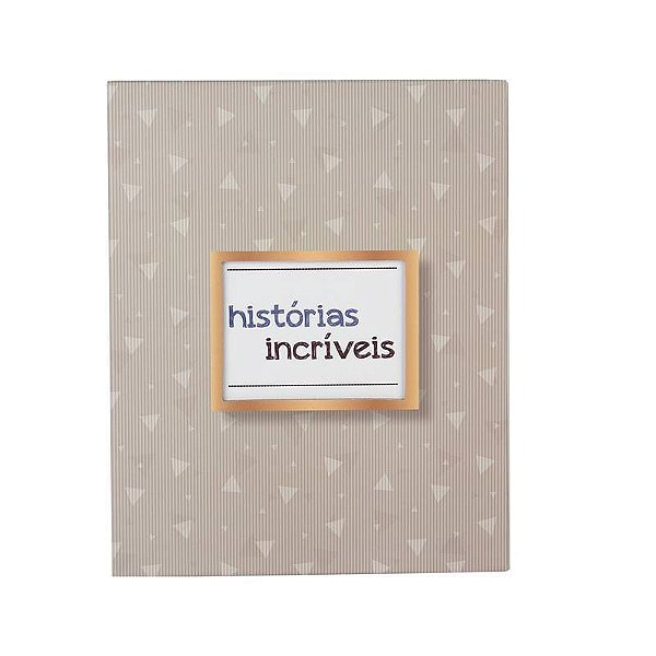 Álbum Fotográfico 10 x 15 cm Tema Histórias Incrivéis Marrom com 200 fotos Yes Ref: AIM2063_MA_