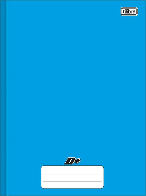 Caderno 1/4 D+ Azul Brochura Capa Dura 48 folhas Tilibra Ref: 116661