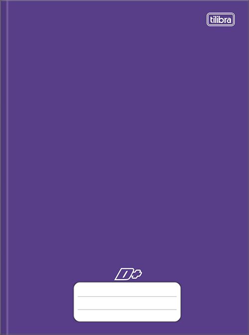 Caderno 1/4 D Mais Roxo Brochura Capa Dura 96 folhas Tilibra Ref: 317438