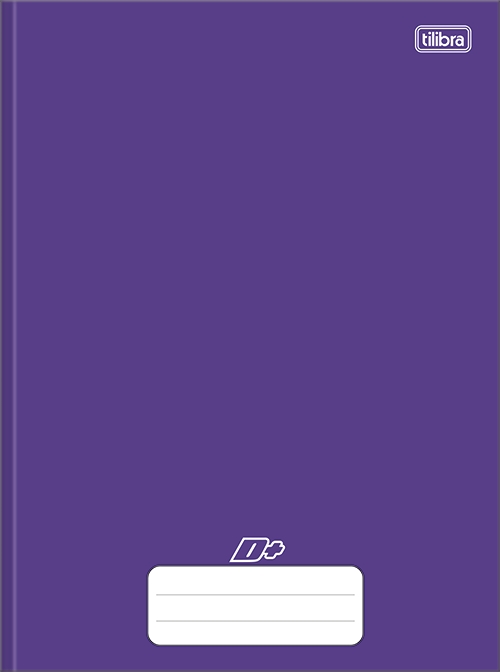 Caderno Universitário D Mais Roxo Brochura Capa Dura 96 folhas Tilibra Ref: 317373