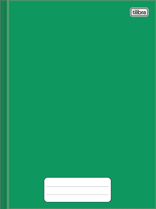 Caderno 1/4 Pepper Verde Brochura Capa Dura 80 folhas Tilibra Ref: 236659