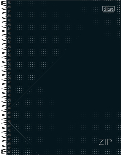 Caderno 1x1 Matéria Universitário Zip Cores Espiral Capa Dura 80 Folhas Tilibra Ref: 234303