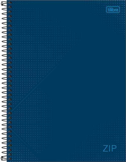 Caderno 1x1 Matéria Universitário Zip Cores Espiral Capa Dura 80 Folhas Tilibra Ref: 234303