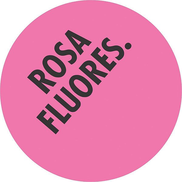 Etiqueta Redonda Ø 15 mm Rosa Fluorescente com 210 unidades Grespan