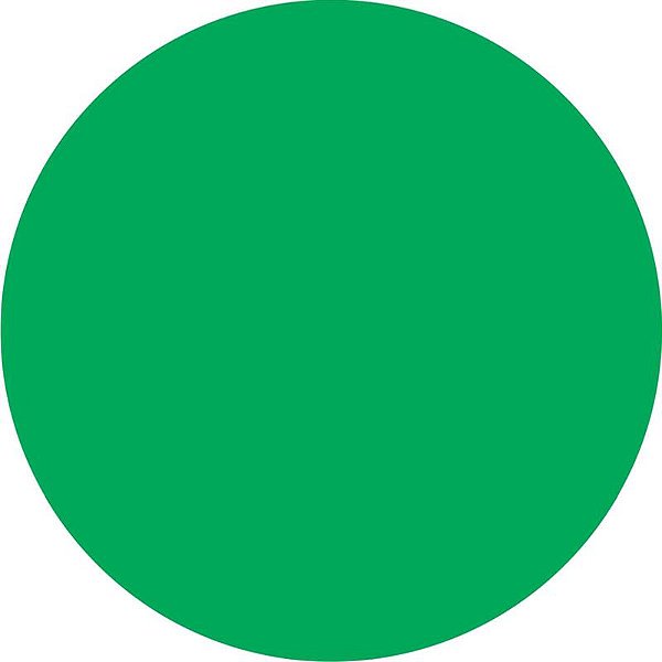 Etiqueta Redonda Ø 15  mm Verde com 210 unidades Grespan Ref: GR21