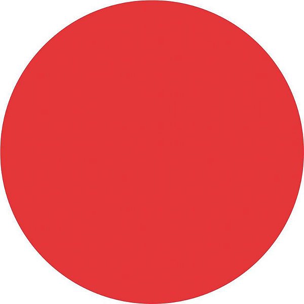 Etiqueta Redonda Ø 15  mm Vermelho com 210 unidades Grespan Ref: GR21