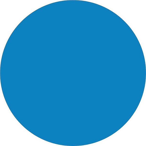 Etiqueta Redonda Ø 15  mm Azul com 210 unidades Grespan Ref: GR21