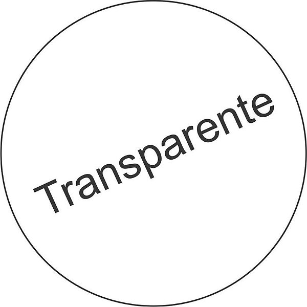 Etiqueta Redonda Ø 15 mm Transparente com 210 unidades Grespan Ref: GR14