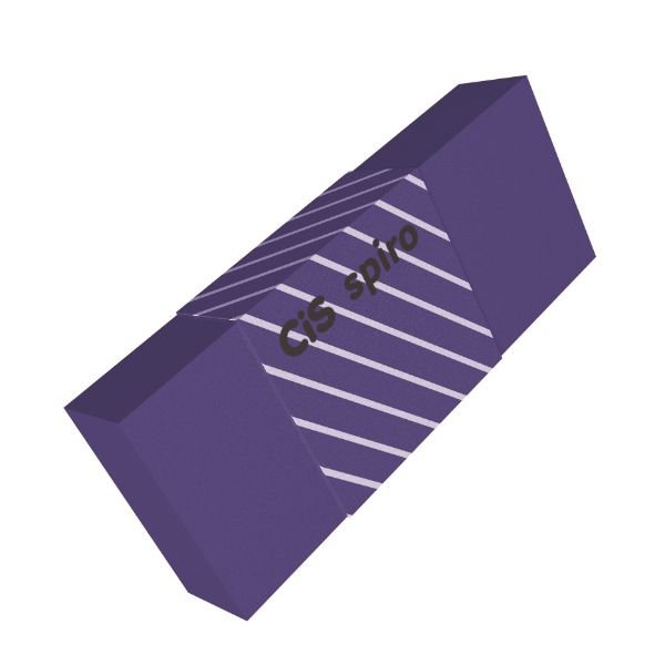 Borracha Branca Spiro Cores Cis