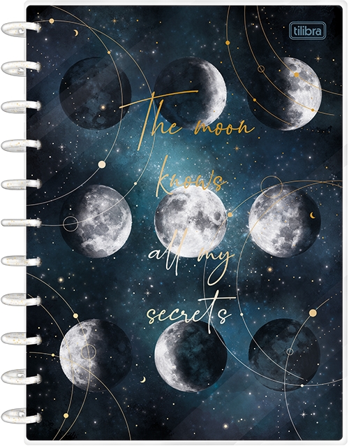 Caderno 1x1 Matéria Universitário Tilidisco Magic Disco Capa Dura 80 Folhas Tilibra Ref: 333743