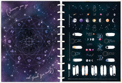 Caderno 1x1 Matéria Universitário Tilidisco Magic Disco Capa Dura 80 Folhas Tilibra Ref: 333743