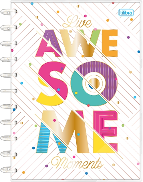 Caderno 1x1 Matéria Universitário Tilidisco Be Nice Disco Capa Dura 80 Folhas Tilibra Ref: 333727