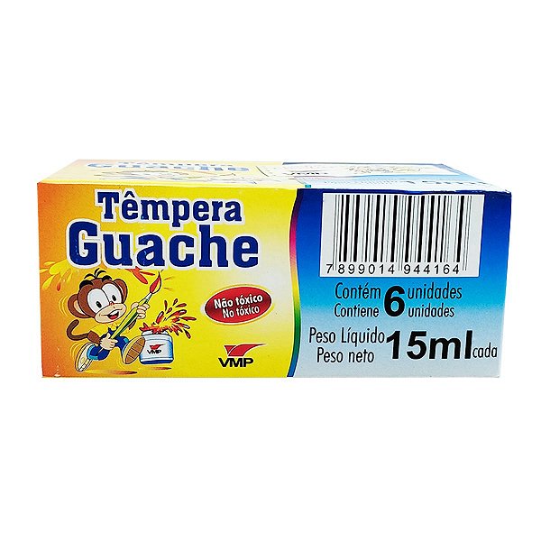 Tinta Guache Vmp com 6 Cores 15 ml cada Ref: 224.1.99