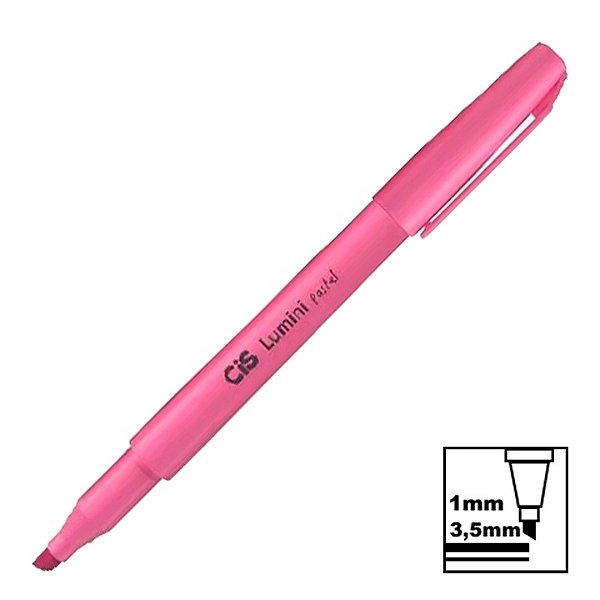 Marca Texto Cis Lumini Tradicional Cereja Tons Pastel Ref: 4.7805