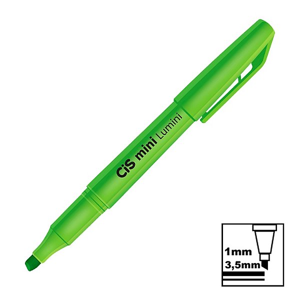 Marca Texto Cis Lumini Mini Verde Neon Ref: 51.9700