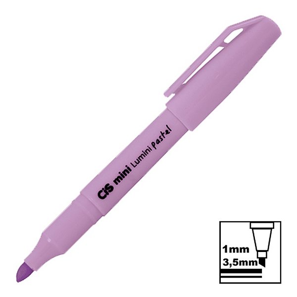Marca Texto Cis Lumini Mini Lilás Tons Pastel Ref: 57.1800