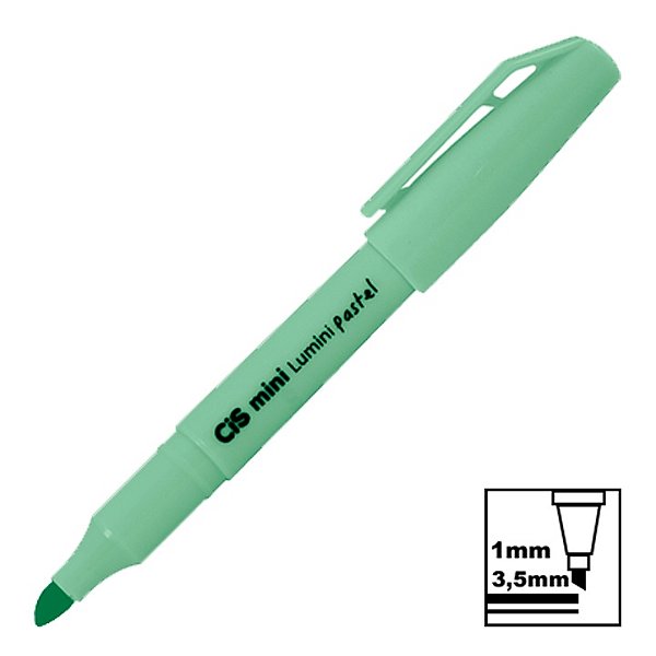 Marca Texto Cis Lumini Mini Verde Tons Pastel Ref: 57.2000