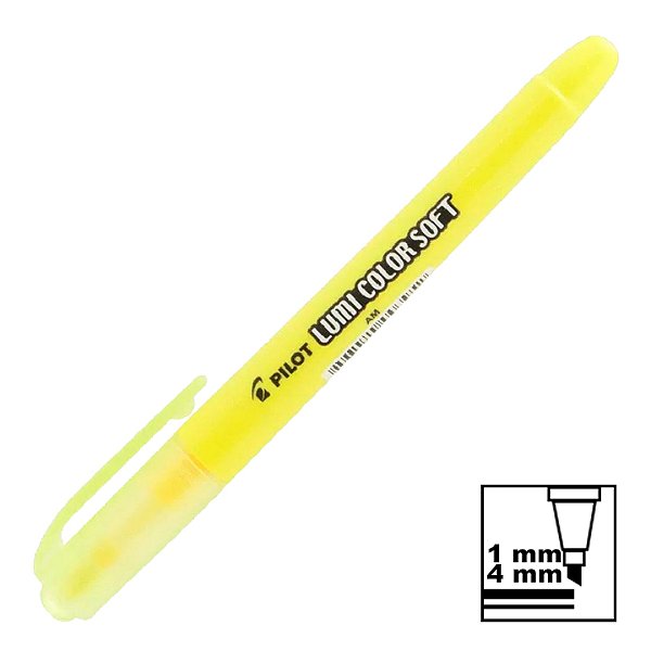 Marca Texto Amarelo Tons Pastel Lumi Color Soft 200-SL Pilot