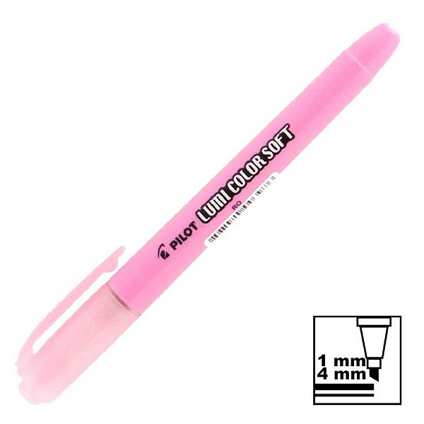 Marca Texto Rosa Tons Pastel Lumi Color Soft 200-SL Pilot