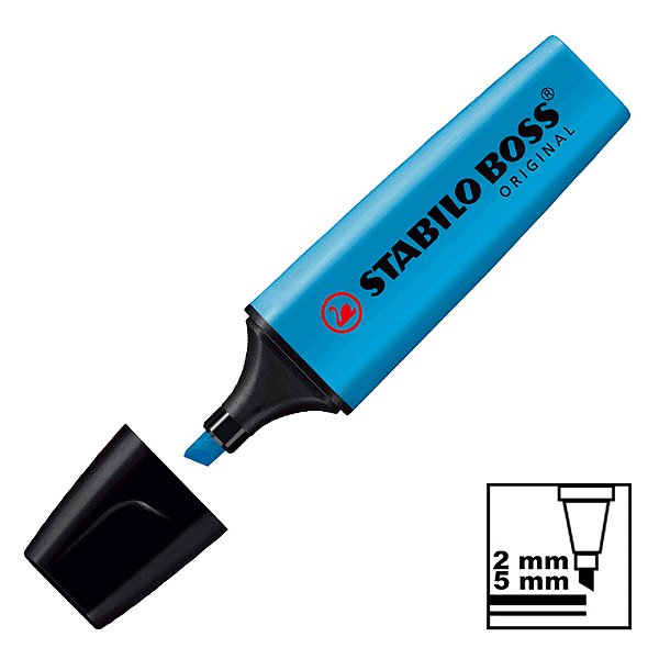 Marca Texto Azul Neon 70-31 Stabilo Boss Original