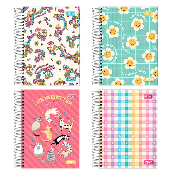 Agenda 2026 D Mais Feminina Diária Espiral Capa Dura M4 (11,7 X 16,4cm) 176 Folhas Tilibra Ref: 144843